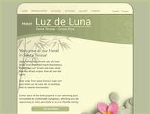 Tablet Screenshot of luzdelunahotel.com